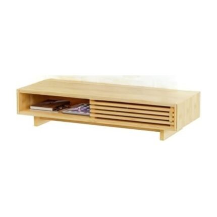 Nivamerch Bamboo Monitor Stand with Drawer (Ergonomic Riser)